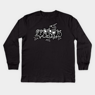 Hugus x vznszn x Cris Harold Grafitti art Kids Long Sleeve T-Shirt